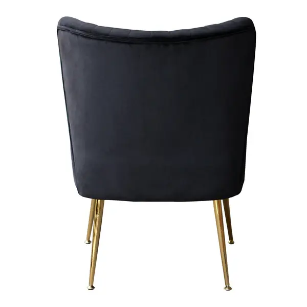 Thumbnail: Dining Chairs, Golden Metal Legs