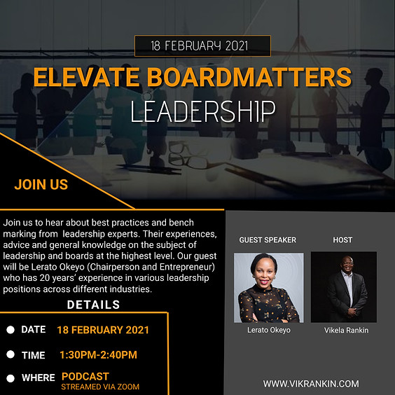 Elevate - BoardMatters w/ Lerato Okeyo