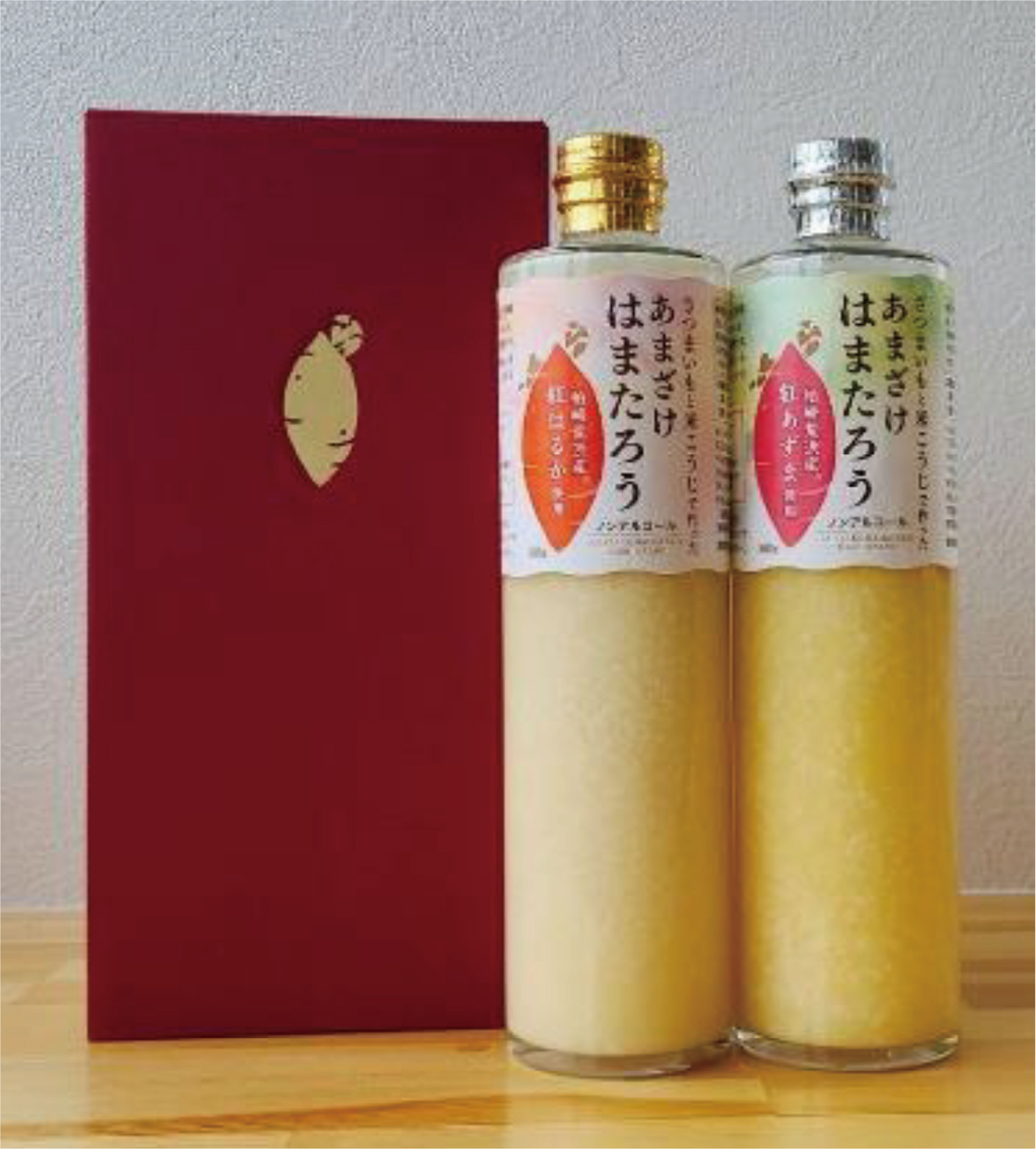 新潟県柏崎産さつまいもと米こうじで作った　あまざけはまたろう　紅はるか＆紅あずま　2本セット