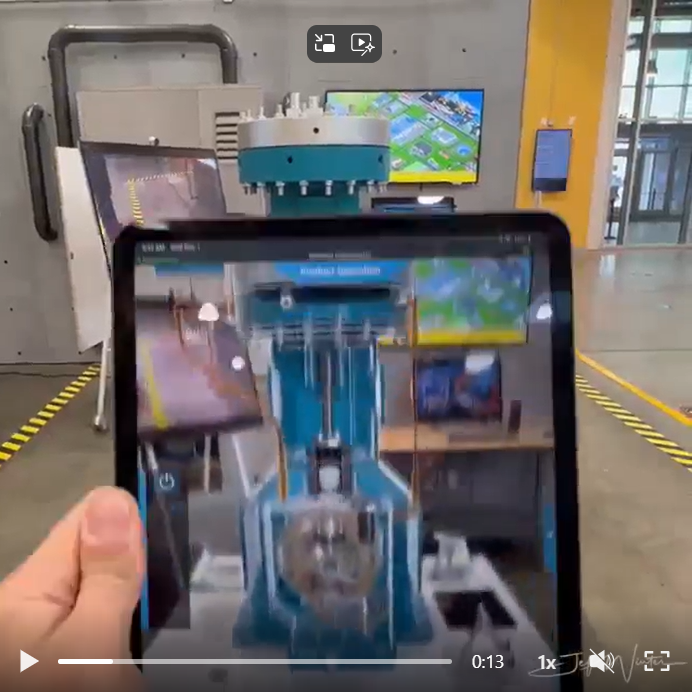 הדגמה באמצעות Augmented Reality