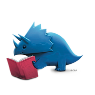 CSLP_2026_Blue_Dino_with_Book.png