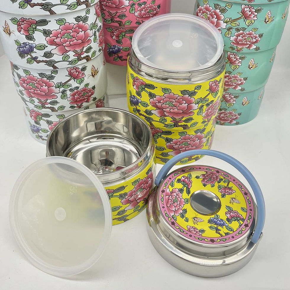 Thumbnail: Peranakan Stainless Steel Takeaway Tiffin