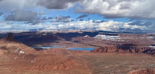 A view of the Potash Ponds in Moab Utah.