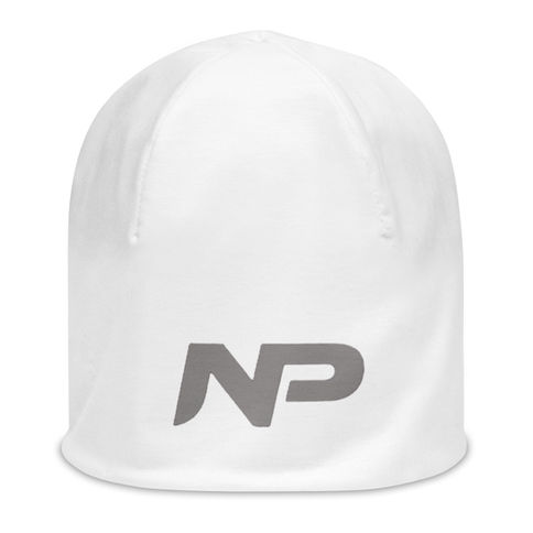 White Men’s Performance Beanie designed for comfort in every season