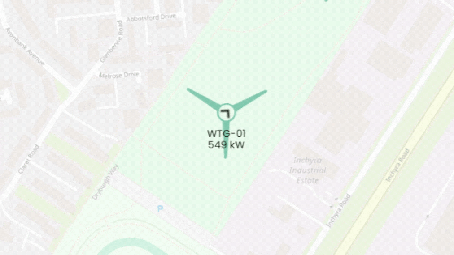 live wind turbine data is displayed within the kudo platform