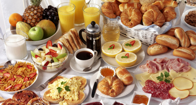 Arranged Food and Objects