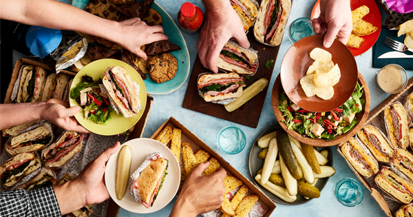 Arranged Food and Objects