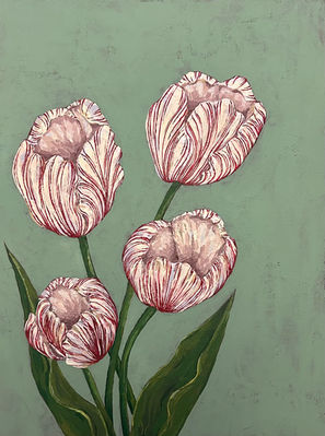 Acrylic Painting - Tulips