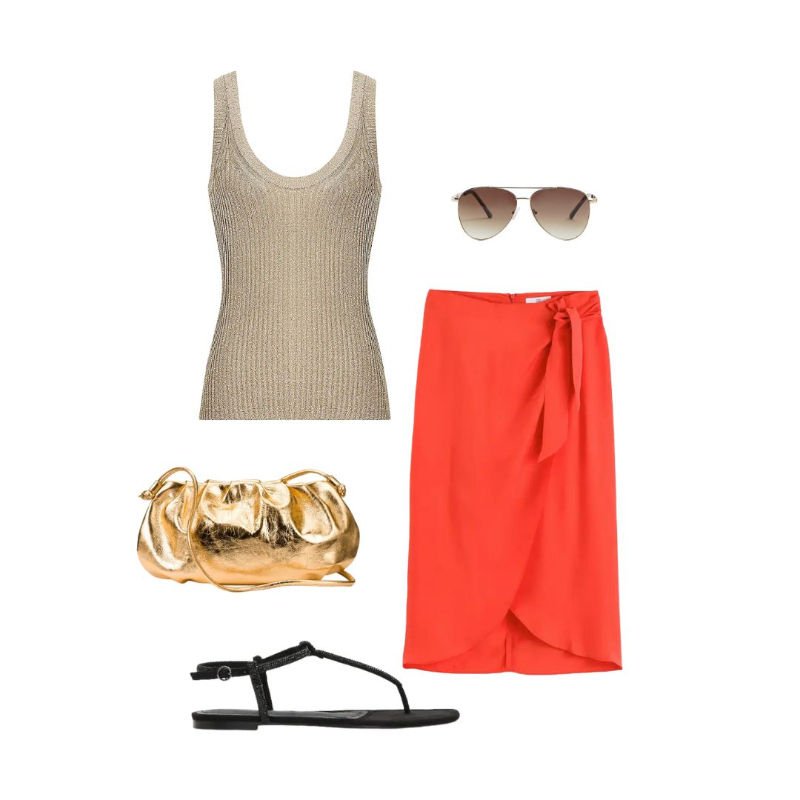 summer outfit idea for midsize women