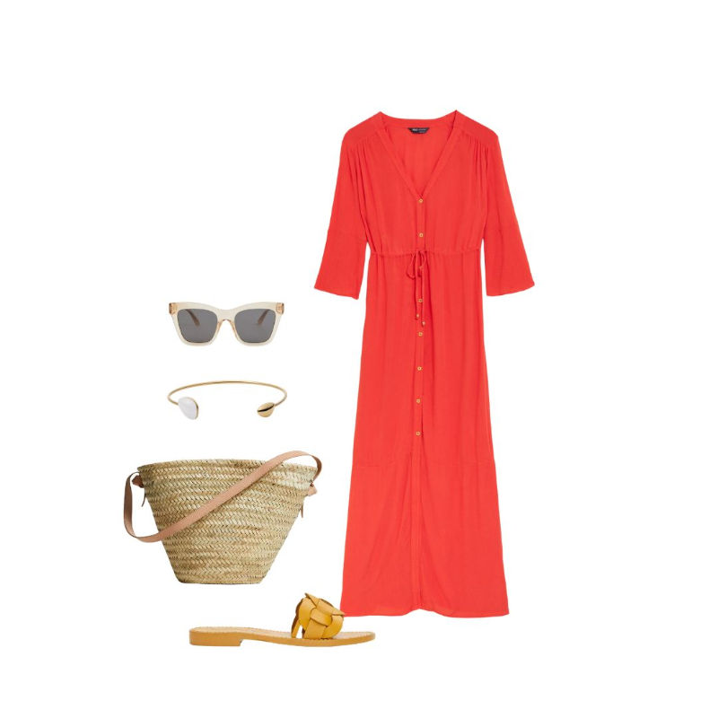 summer outfit idea for midsize women