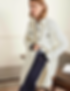 woman wearing a wool shirt coat