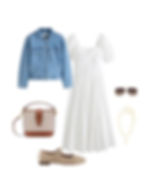 summer outfit idea for a curvy woman