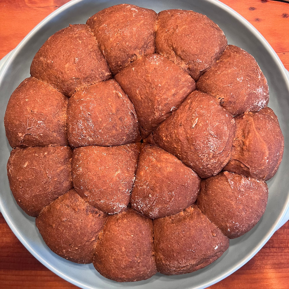 Molasses, cornmeal, and bread