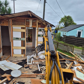 Demolition of timber outbuilding