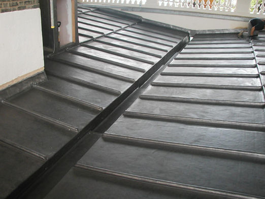 leadwork on a roof