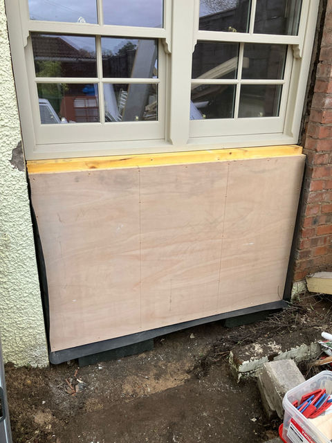 custom woodwork for exterior window