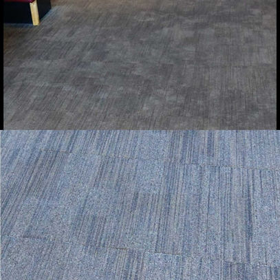 before and after image of office carpet cleaning
