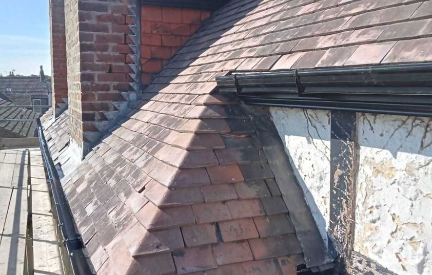 before image of roofing job