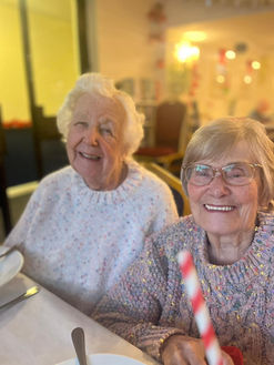 elderly women smiling