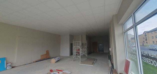 suspended ceiling in apartment