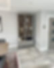 Grey bookcase