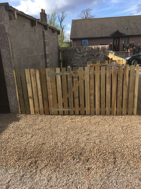 wooden garden fence