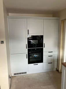 white kitchen unit