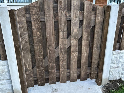 wooden front garden gate