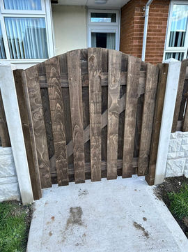 wooden front garden gate