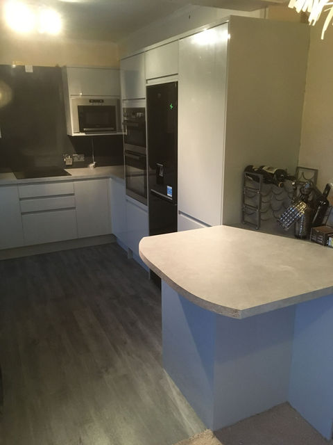 modern white kitchen