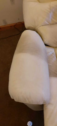clean leather sofa chair