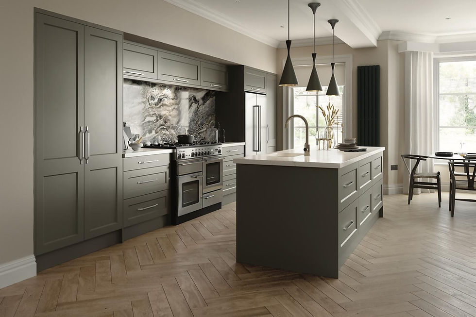 charcoal grey modern kitchen design