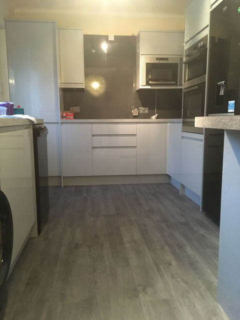 modern white kitchen