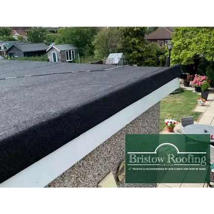 close up of a flat roof