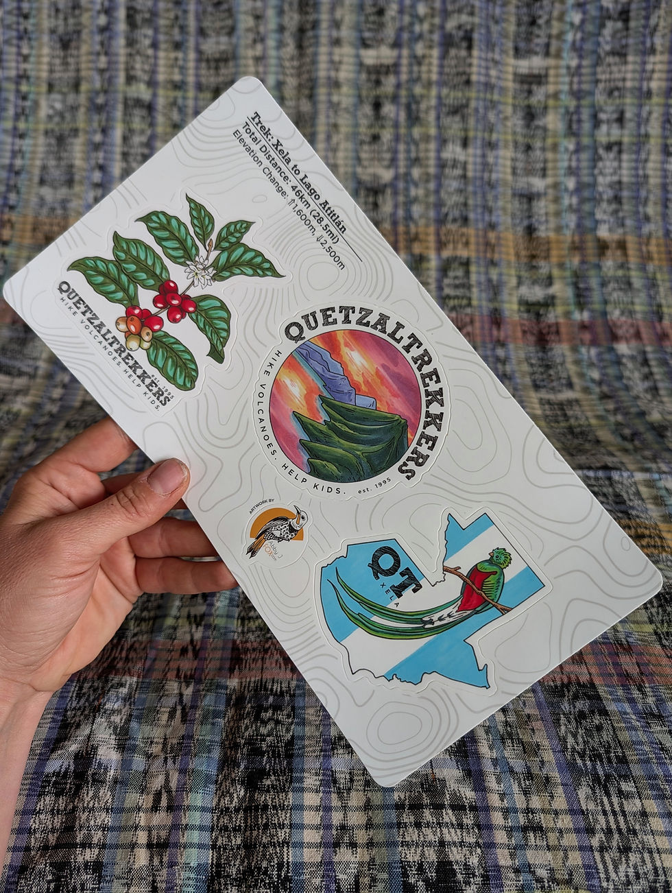 QT "Xela->Lago Atitlan" Sticker Sheet