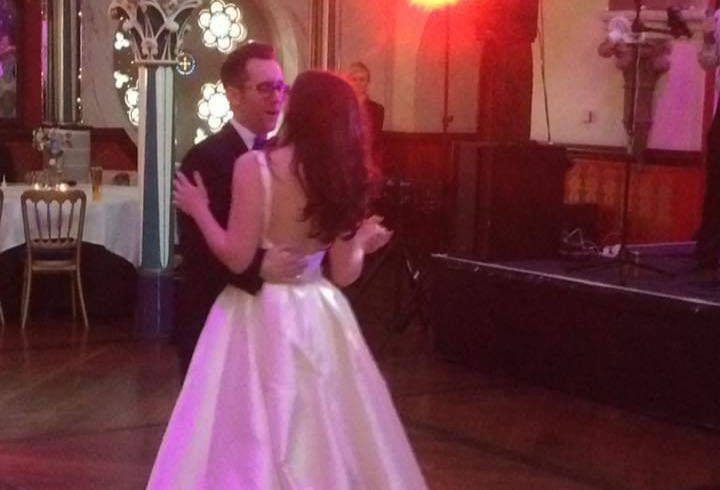 Bride dances with her father at Oran Mor Glasgow