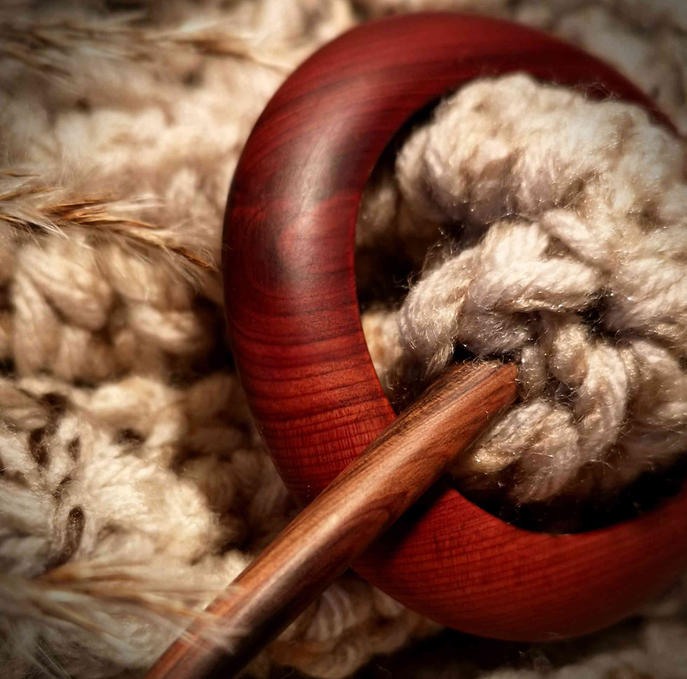 Thumbnail: 'Gifted' Yew Shawl/Hair Pin