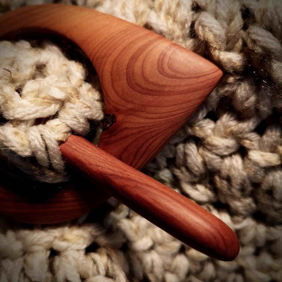 Thumbnail: Smooth Yew Shawl Pin