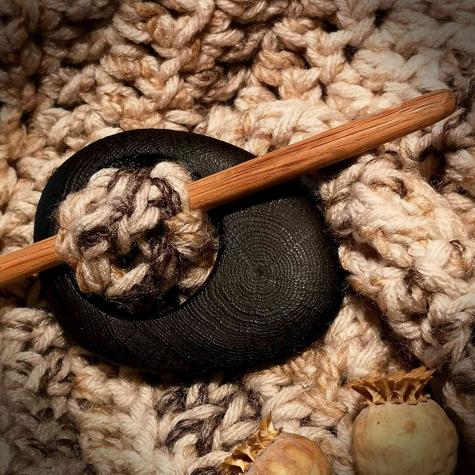 Thumbnail: Scorched Oak Shawl Pin