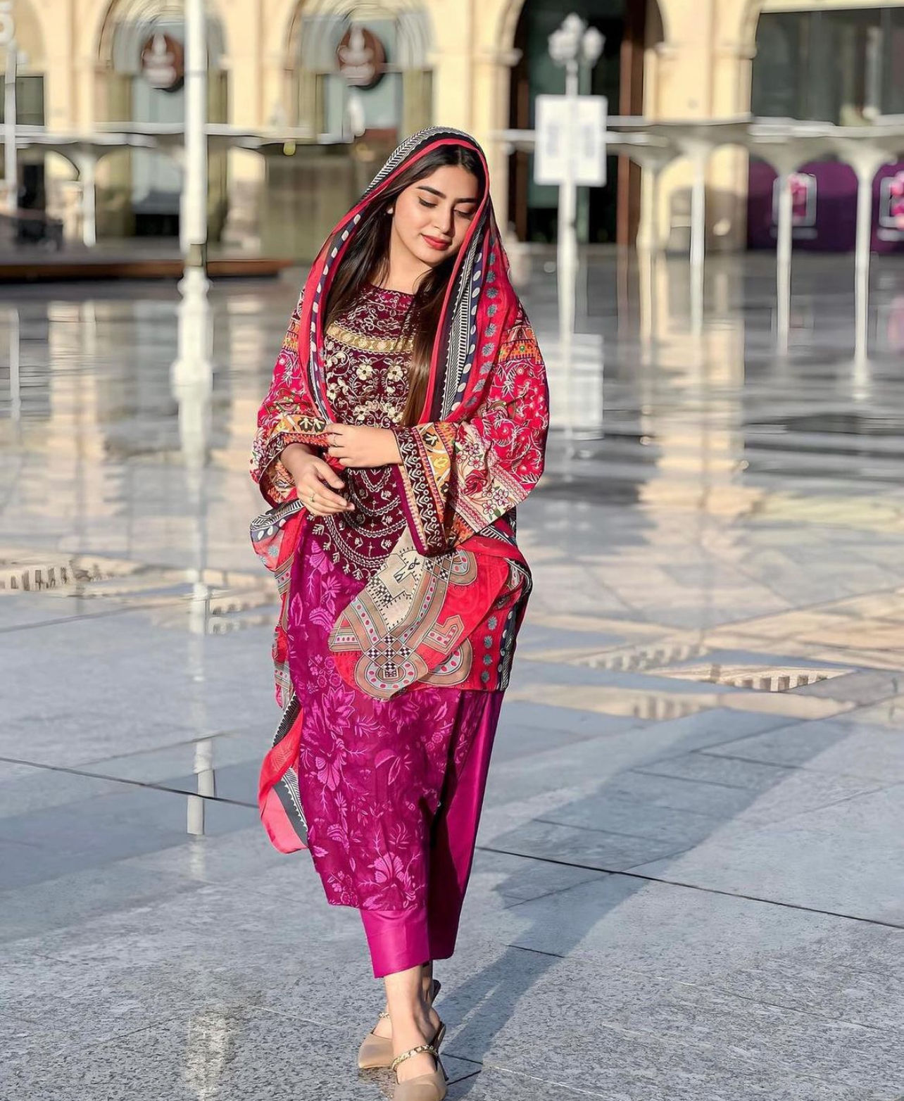 Majents printed suit