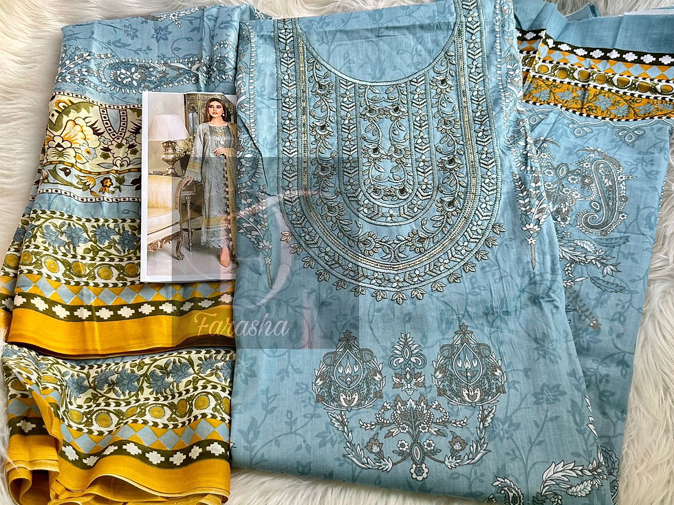 Pakistani cotton unstitched