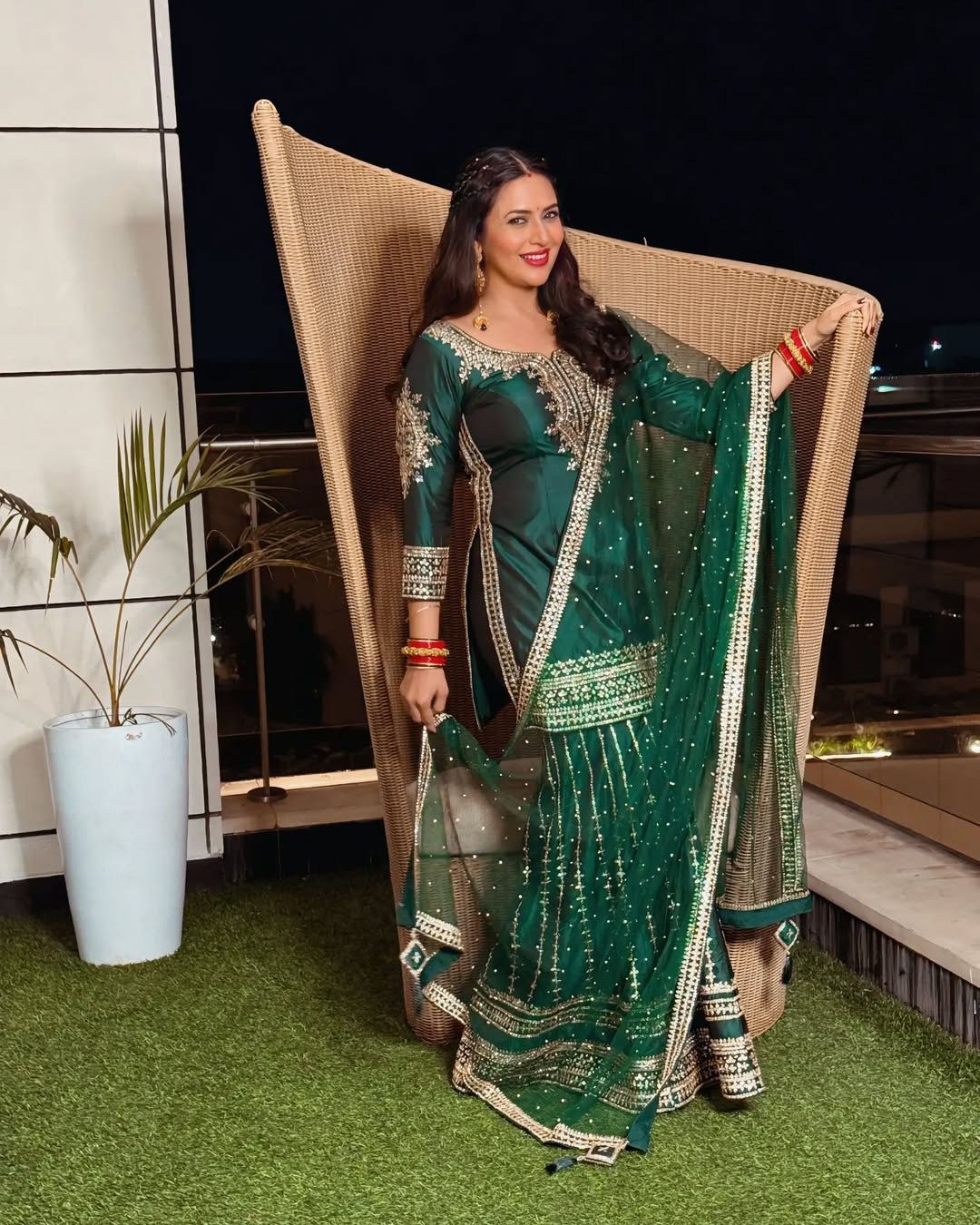 Mehendi sharara set