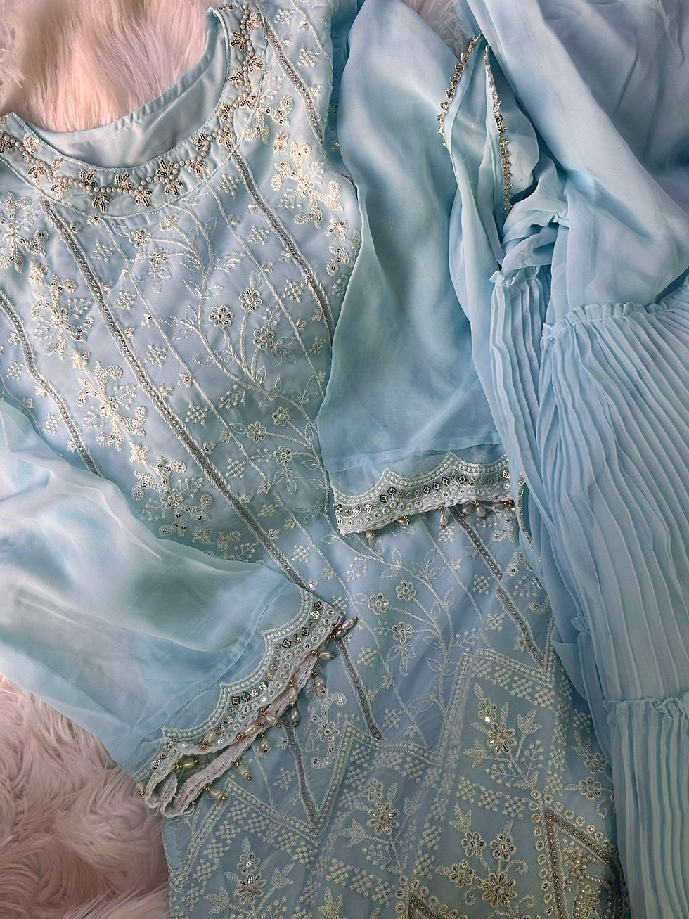 Thumbnail: Pastel sharara set