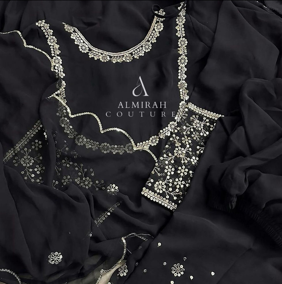 Thumbnail: Black anarkali suit