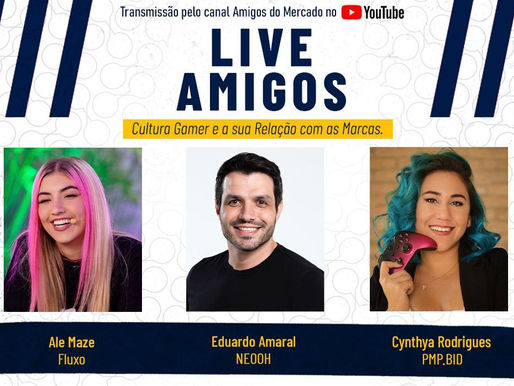 O universo dos games e as MARCAS é o Click da vez!!! Veja live nesta quinta 19:00 no YouTube.