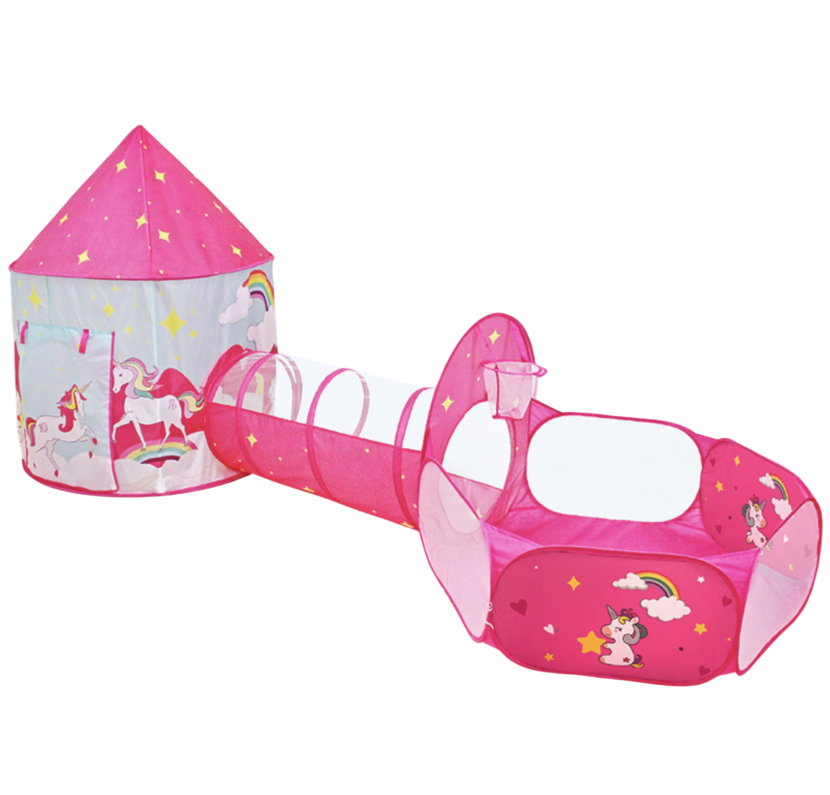 3pc Unicorn Castle Play tent