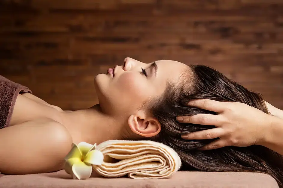 Woman receiving massage therapy in Georgetown TX
