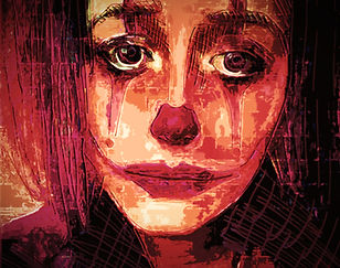 16984727_sad-woman-clown2-with-drawing-f