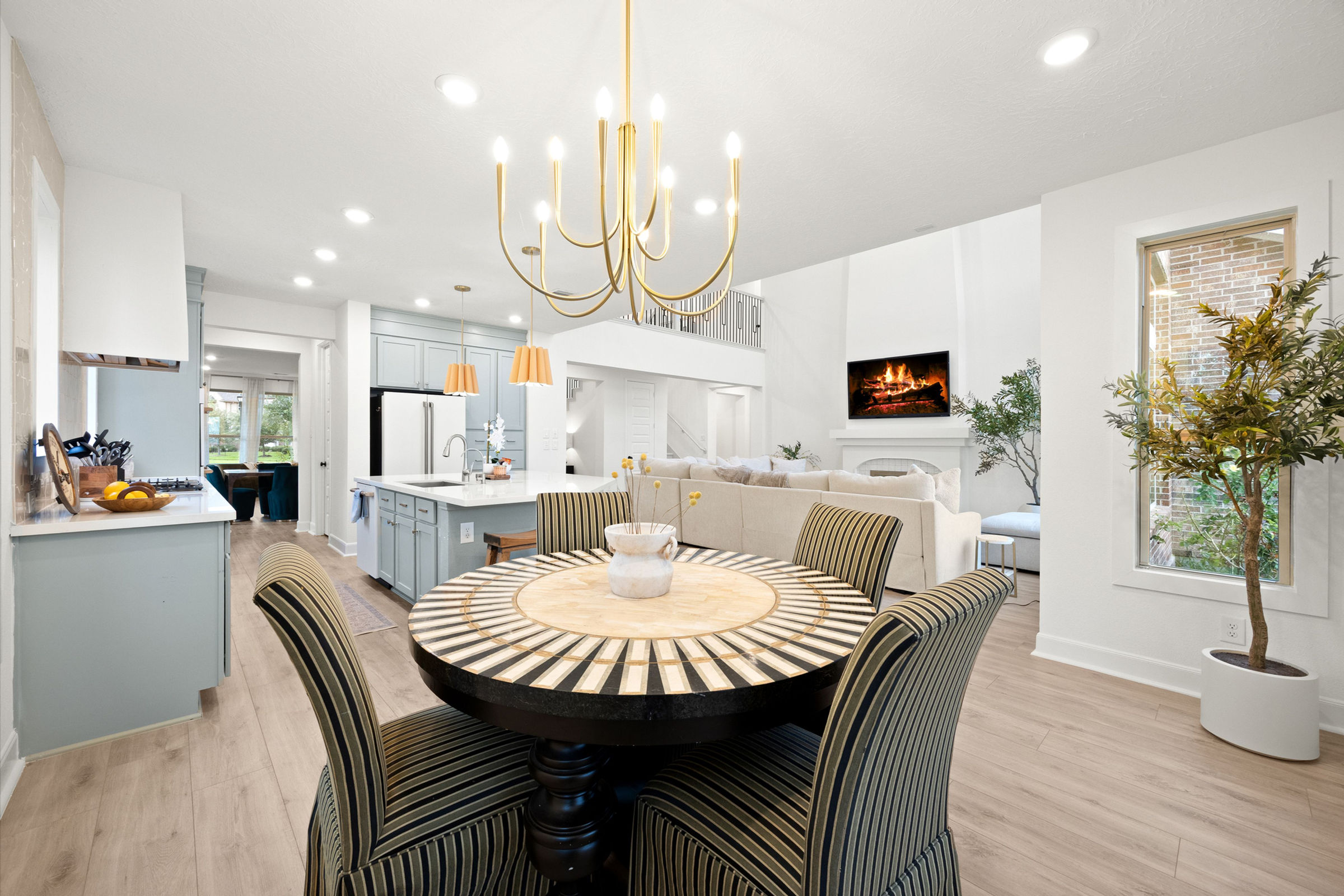 Luxury kitchen with oversized island: luxury real estate photography in Houston, TX by Marz Media Photography