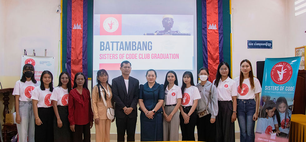 Graduation Day for Sisters of Code Club Students in Battambang